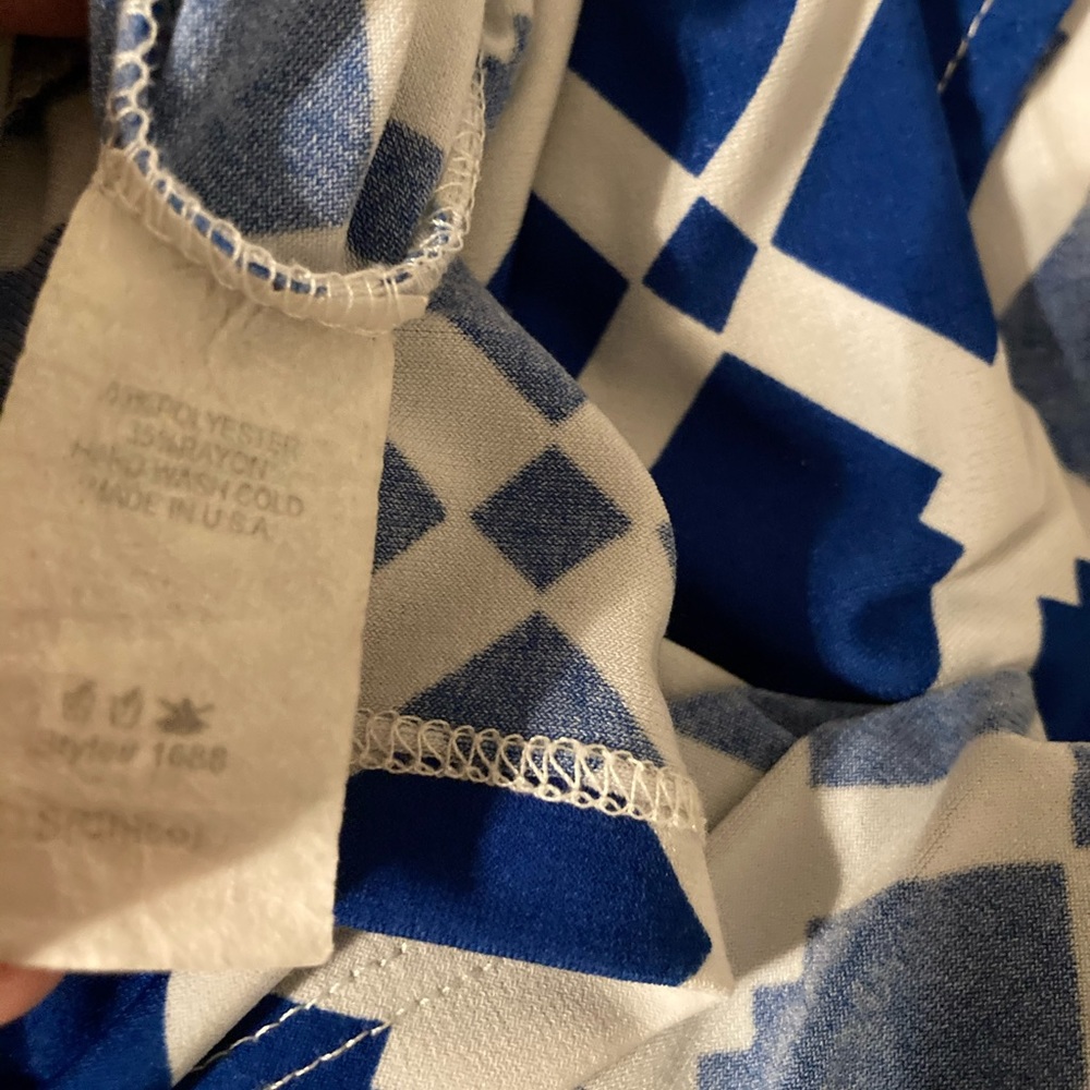 LA ROPAS • BLUE AND WHITE • DRESS • SIZE SMALL - Picture 5 of 5